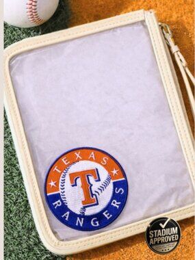 Custom Stadium Approved MLB Clear Clutch | Texas Rangers Patch | Festival | NWT